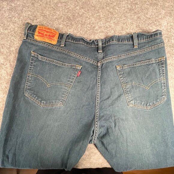 Levis 541 Athletic Fit Mens Jeans Size 50x30 Blue Denim Classic 5-Pocket Style - Picture 11 of 12